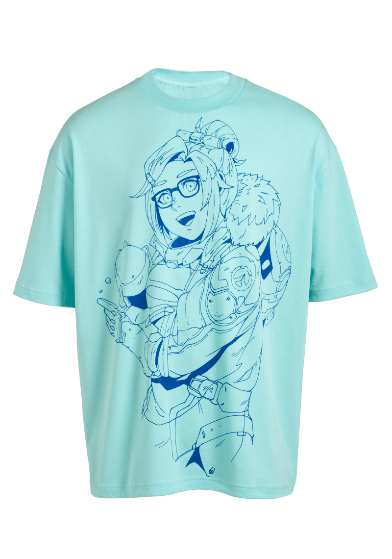 Genji Linework Oversize T-shirt - ARK/8 x Overwatch | ARK/8