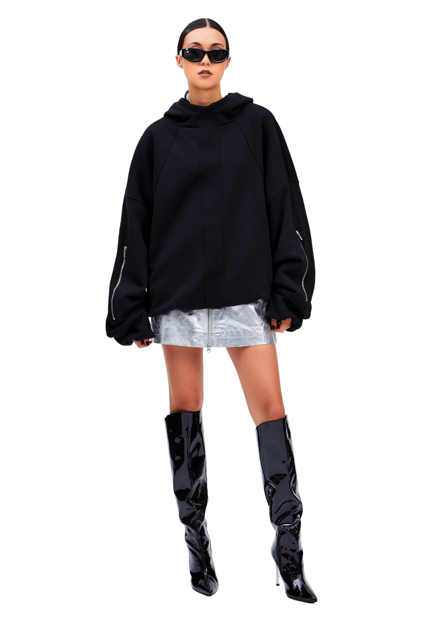 Shinobi Cropped Hoodie