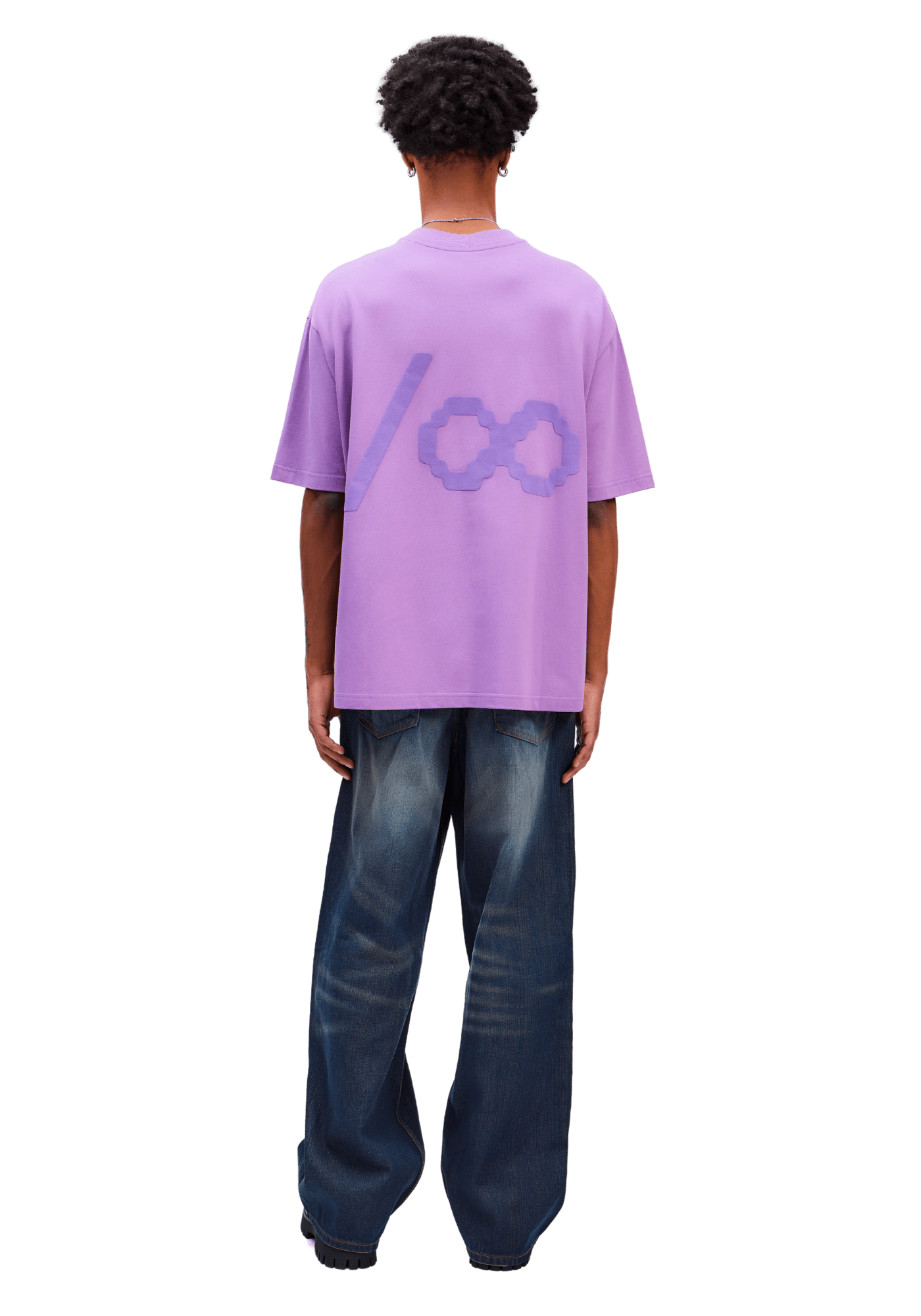 Purple Antihero Embroidered Tshirt