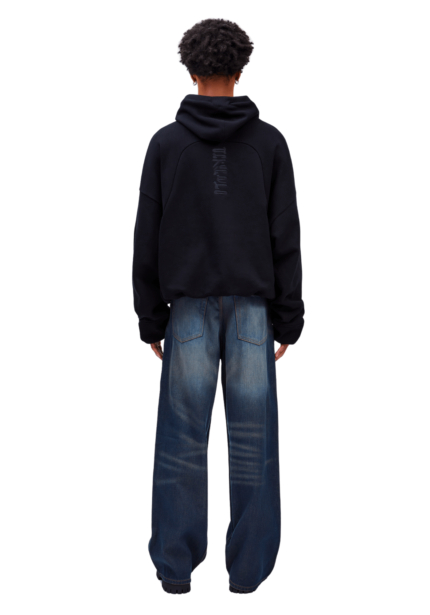 RIM.ARK（リムアーク）の「High neck knit hoodie（パーカー
