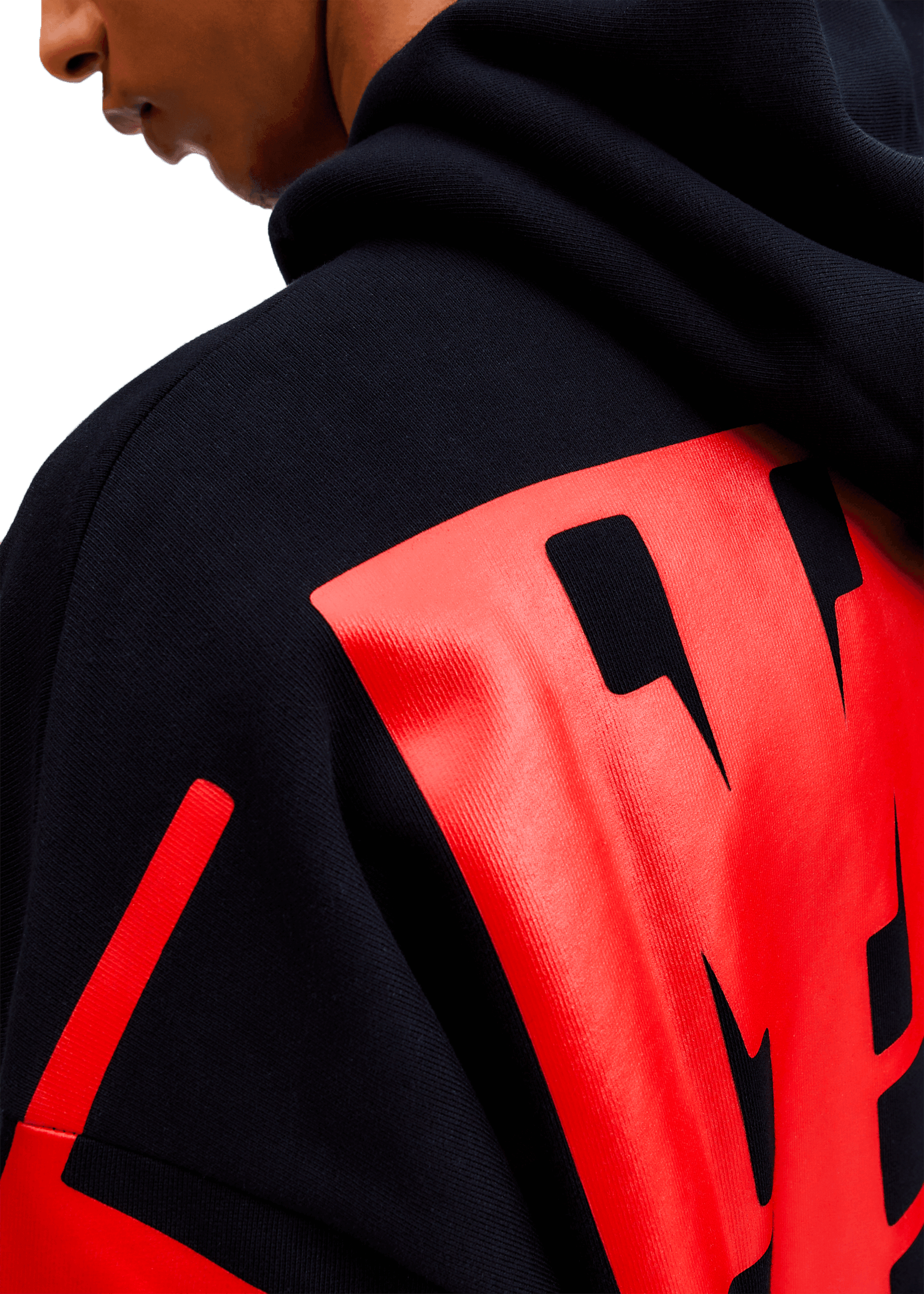 RIM.ARK（リムアーク）の「High neck knit hoodie（パーカー