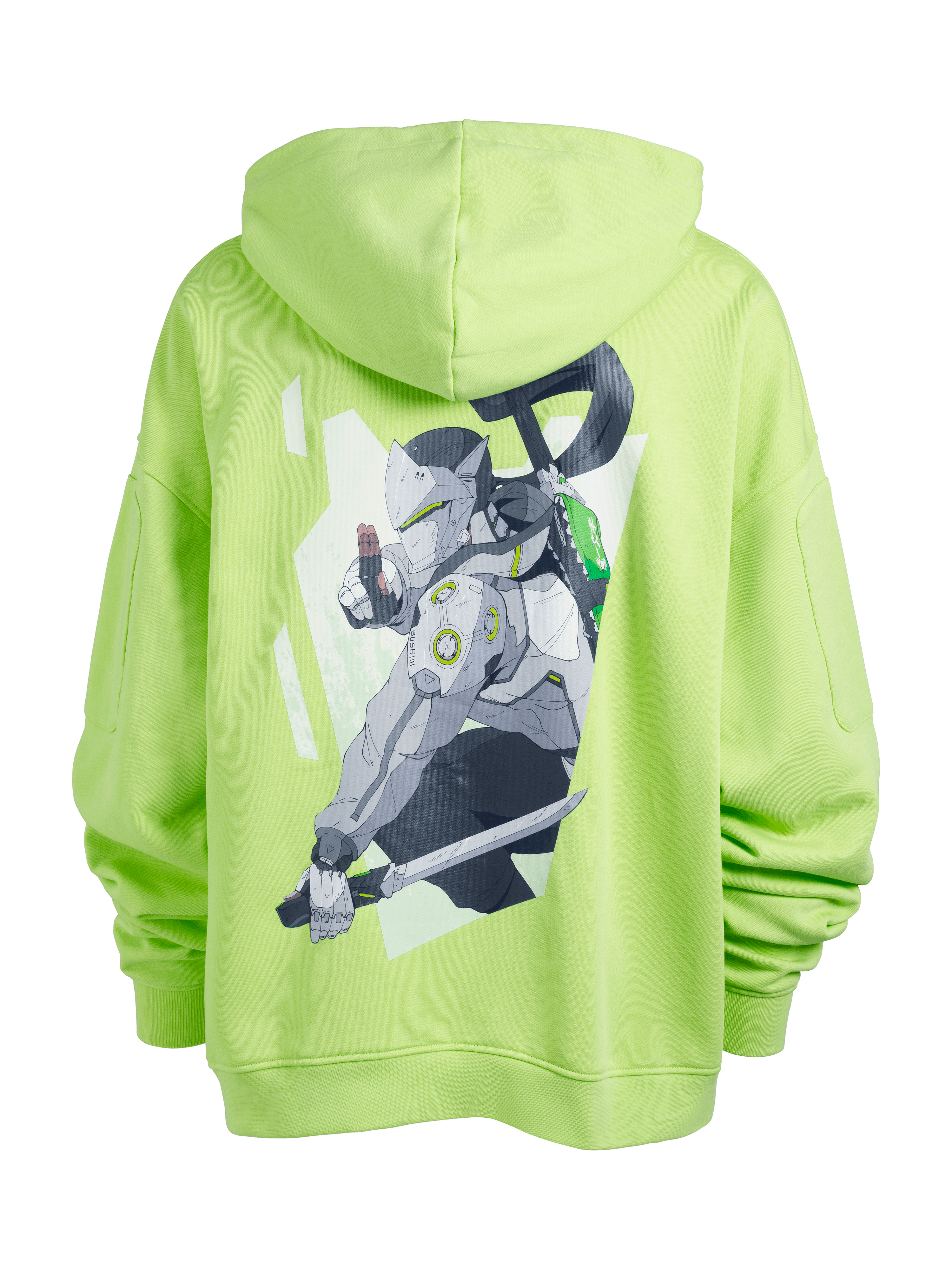 Genji Anime Oversize Pullover Hoodie Rear