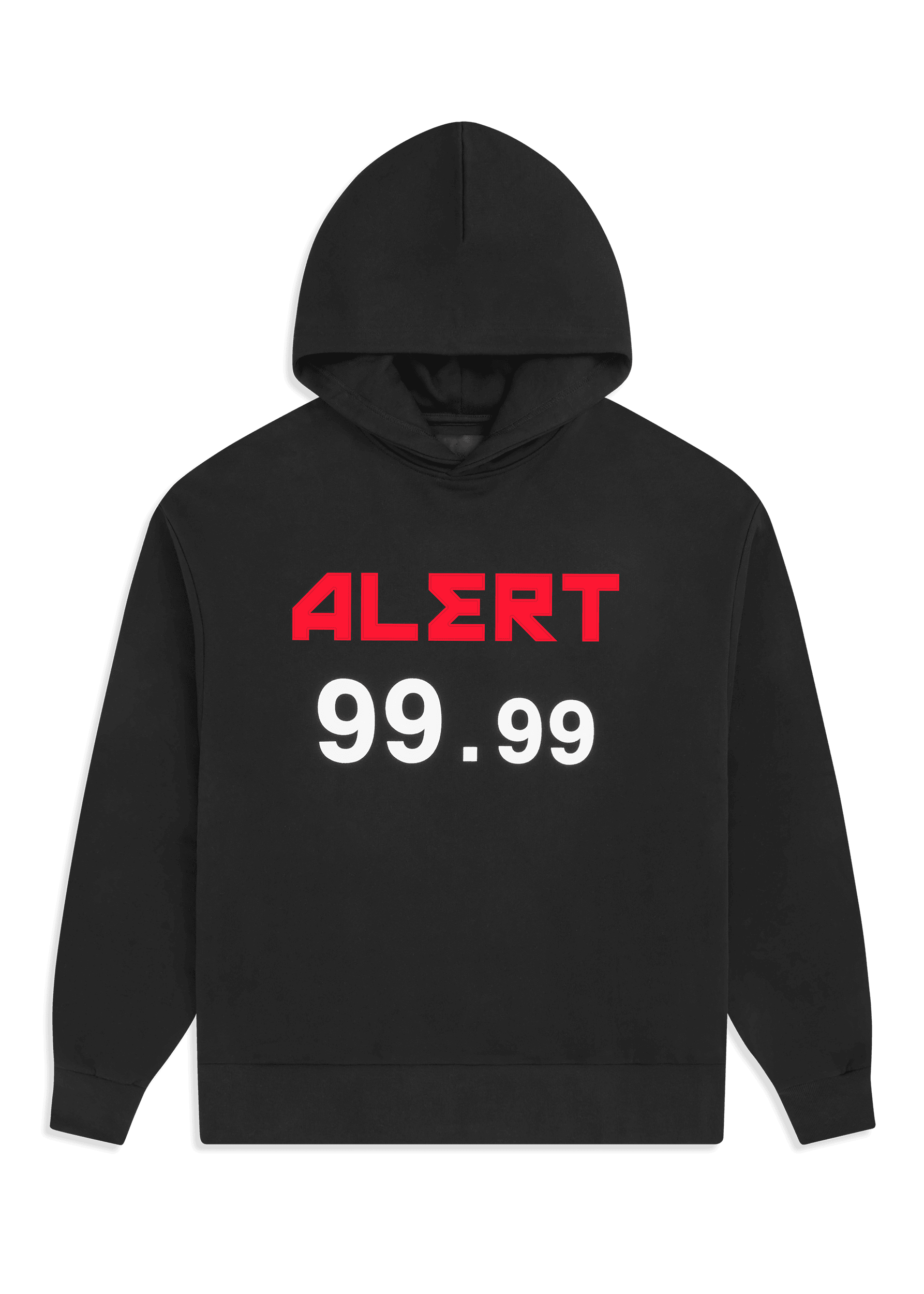 ALERT Velvet Print Hoodie