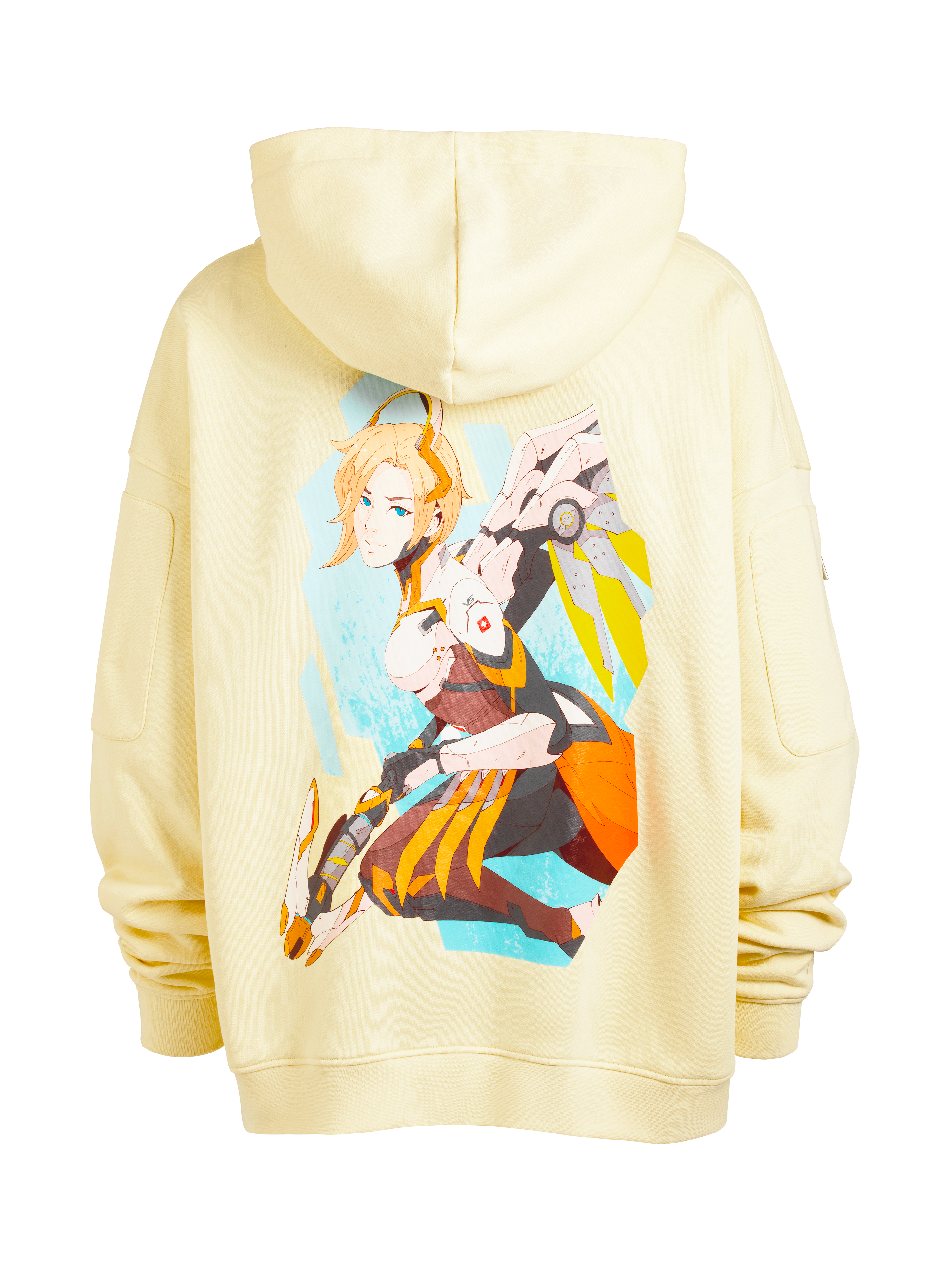 Mercy Anime Oversize Pullover Hoodie Rear